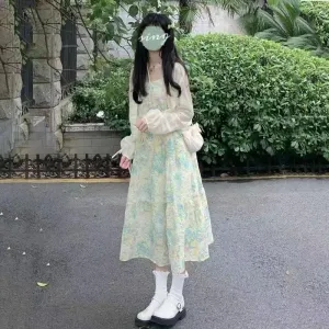 Sun Protection Cute Two-Piece Dress